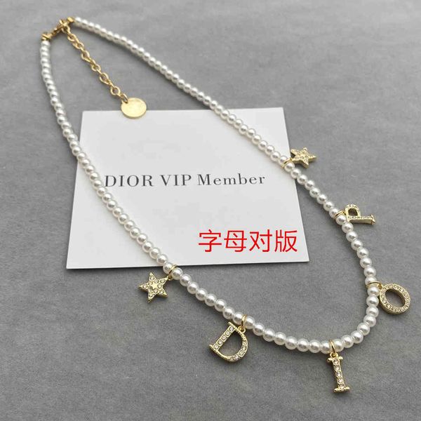 luxury jewelry family's new letter pearl necklace fashion choker collar necklace star, Silver
luxury jewelry family's new letter pearl necklace fashion choker collar necklace star, Silver