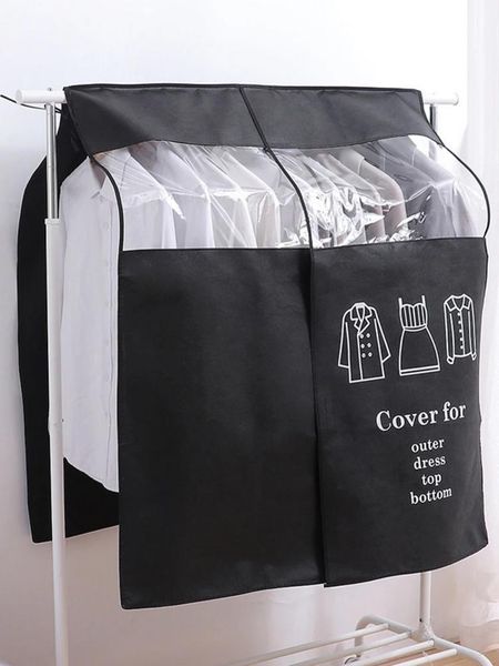 non-woven coat dust proofing cover household hanging overcoat clothing suits pocket storage bags closet organizer suit bag & wardrobe
non-woven coat dust proofing cover household hanging overcoat clothing suits pocket storage bags closet organizer suit bag & wardrobe