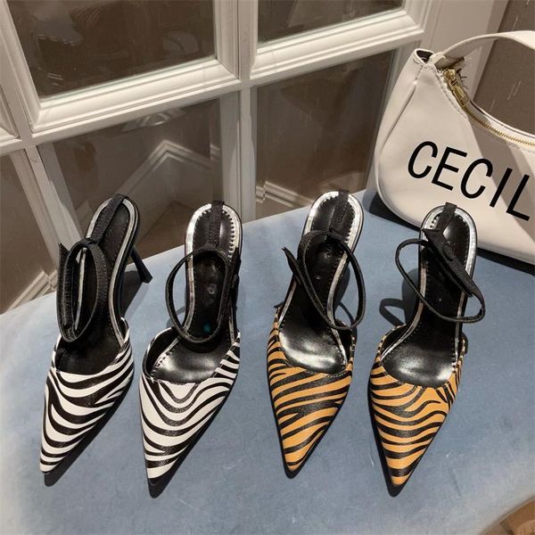 sandals pointed toe zebra pattern women fashion buckle stiletto high heels muller dress wedding summer shoes for 2021, Black
sandals pointed toe zebra pattern women fashion buckle stiletto high heels muller dress wedding summer shoes for 2021, Black