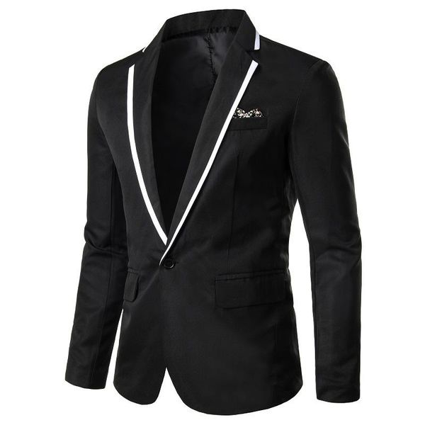 men's suits & blazers fashion suit british male self-cultivation korean casual formal wear lapel single button dress long-sleeved men j, White;black
men's suits & blazers fashion suit british male self-cultivation korean casual formal wear lapel single button dress long-sleeved men j, White;black
