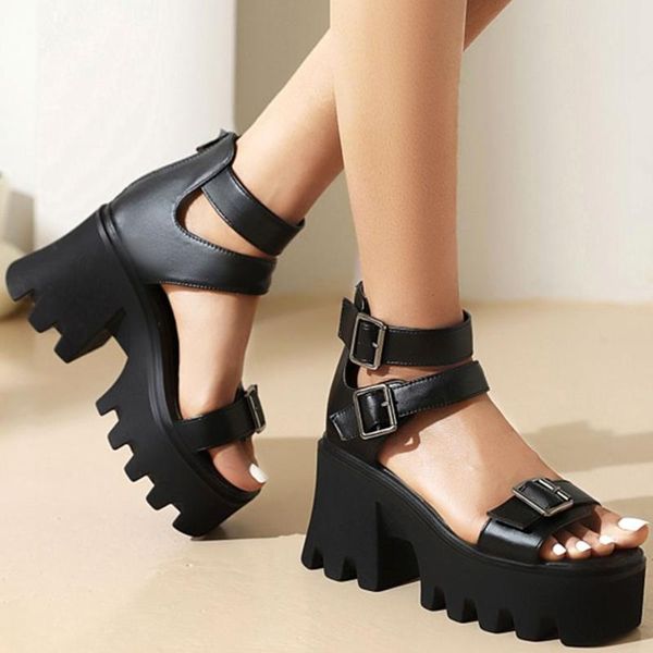 dress shoes 2021 leisure buckles belt zipper gladiator black gothic high heel fashion summer platform sandals woman large size 45
dress shoes 2021 leisure buckles belt zipper gladiator black gothic high heel fashion summer platform sandals woman large size 45