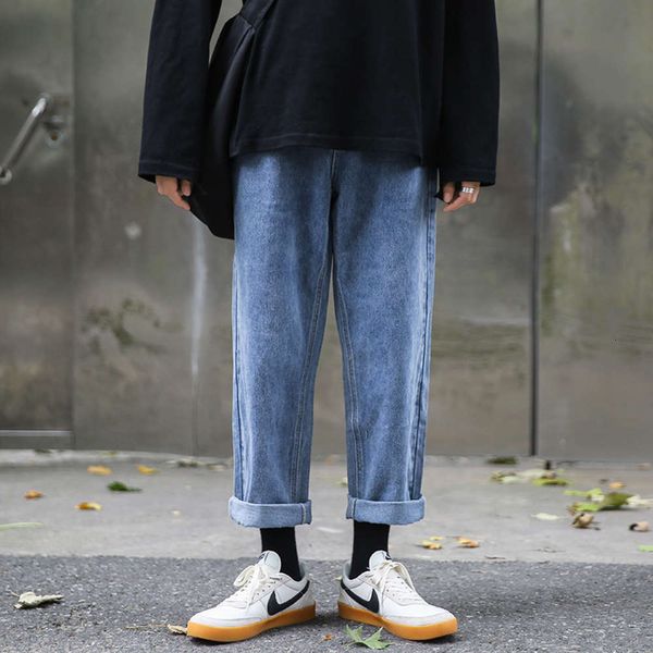 men literary hong kong-style korean fashion facing new loose rights wijde pipe broek, Blue
men literary hong kong-style korean fashion facing new loose rights wijde pipe broek, Blue