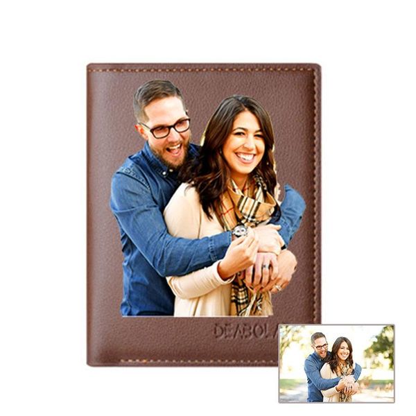 wallets personalized short with zipper coin pocket custom po & text quote wallet gifts for wedding anniversary christmas, Red;black