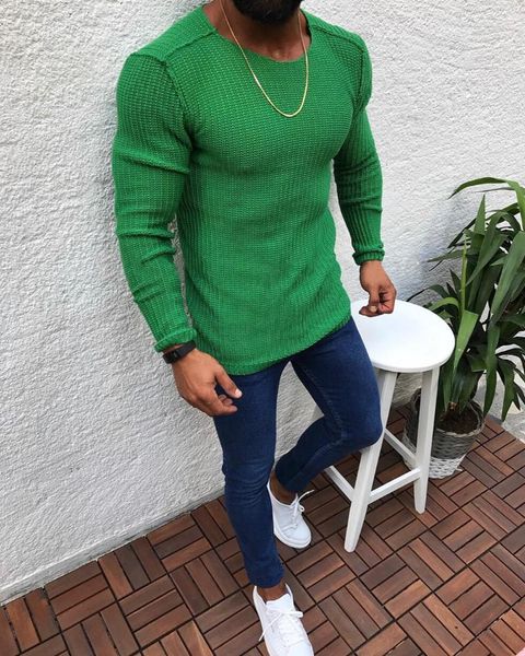 pullover sweater men casual slim fit knitted sweaters pull o neck long sleeve solid color male knitwear black white, White;black
pullover sweater men casual slim fit knitted sweaters pull o neck long sleeve solid color male knitwear black white, White;black