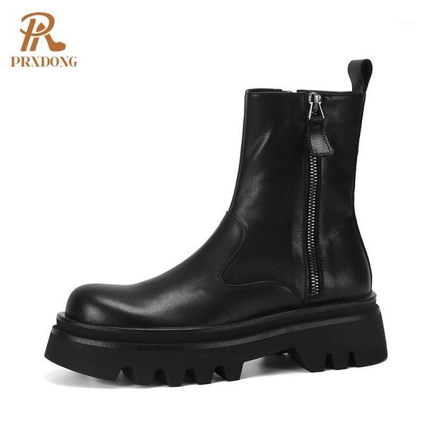 boots ankle soft genuine leather women shoes thick platform med heel casual zipper on both sides female black brown1
boots ankle soft genuine leather women shoes thick platform med heel casual zipper on both sides female black brown1