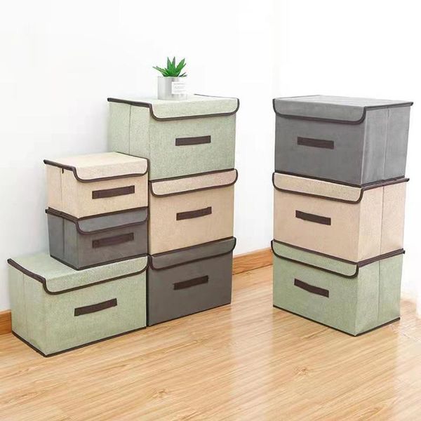 clothing & wardrobe storage simple non-woven folding box with lid, fabric children's toy box, finishing organizers
clothing & wardrobe storage simple non-woven folding box with lid, fabric children's toy box, finishing organizers