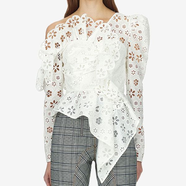 blouses msxu fall off the shoulder clipping fashion long asymmetric sleeve in female shirt, White
blouses msxu fall off the shoulder clipping fashion long asymmetric sleeve in female shirt, White