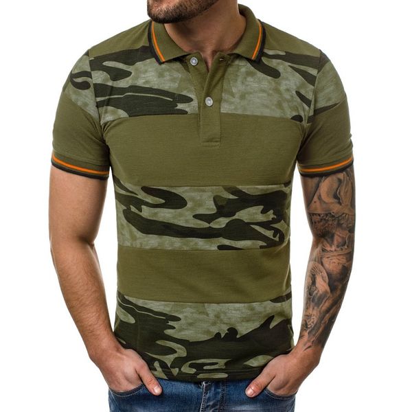2021 summer men's european and american stitching t-shirt 3d digital printing camouflage european code short-sleeved men's polo sh, White;black
2021 summer men's european and american stitching t-shirt 3d digital printing camouflage european code short-sleeved men's polo sh, White;black