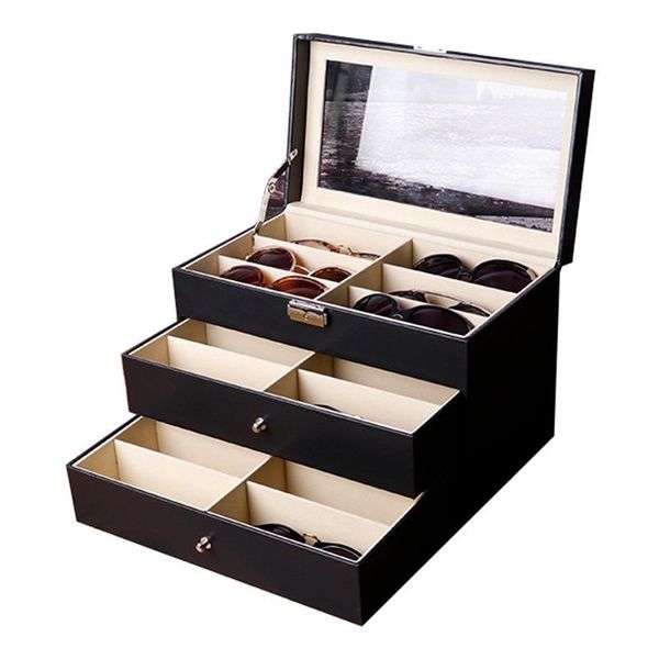 jewelry pouches, bags 18 grids three layers pu leather glasses storage box case sunglasses eyewear display organizer holder casket gift boxe, Pink;blue
jewelry pouches, bags 18 grids three layers pu leather glasses storage box case sunglasses eyewear display organizer holder casket gift boxe, Pink;blue
