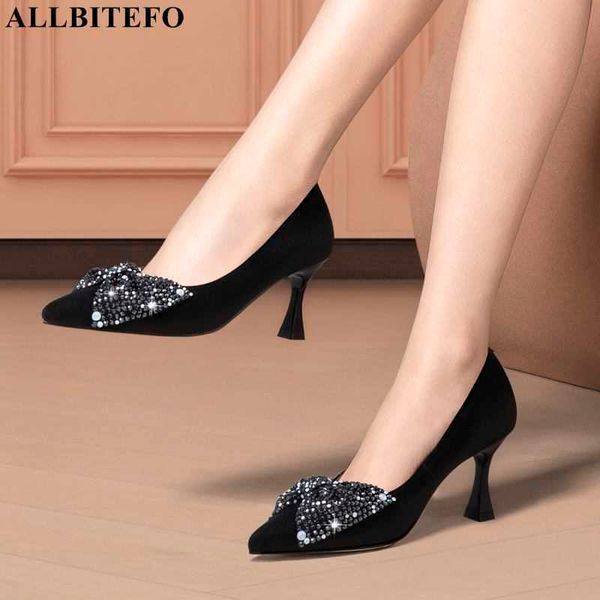 allbitefo bow design sheepskin genuine leather high heel shoes fashion outdoor street women heels shoes high heels 210611, Black
allbitefo bow design sheepskin genuine leather high heel shoes fashion outdoor street women heels shoes high heels 210611, Black