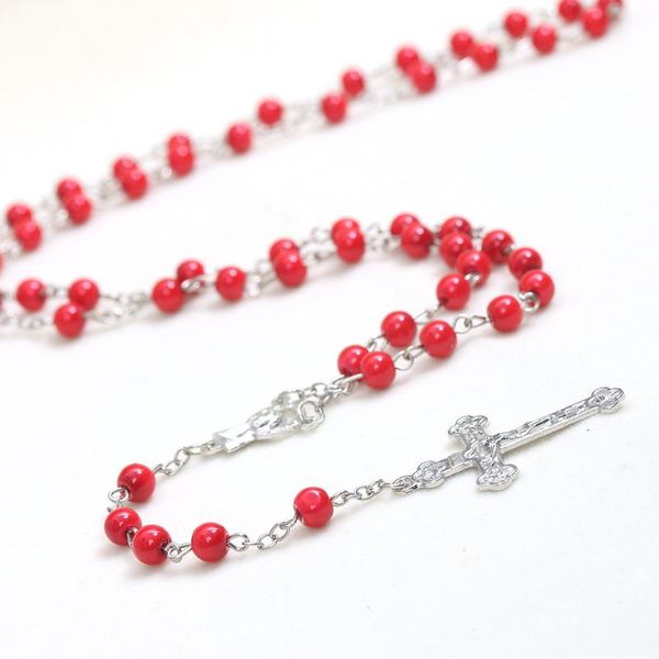 pendant necklaces yijia wholesale cross catholic chaplet necklace for women men inri imitation pearl beads prayer jewelry, Silver
pendant necklaces yijia wholesale cross catholic chaplet necklace for women men inri imitation pearl beads prayer jewelry, Silver