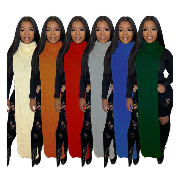 size unique design fall sweater dress high split turtleneck sweater dresses solid knit women clothing, Black;gray
size unique design fall sweater dress high split turtleneck sweater dresses solid knit women clothing, Black;gray