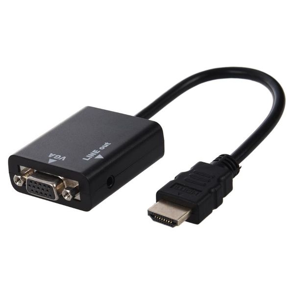 male to vga female cable video converter adapter hd conversion with audio output cables & connectors
male to vga female cable video converter adapter hd conversion with audio output cables & connectors