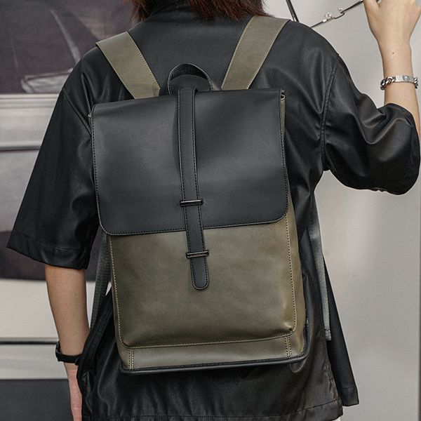 new vintage backpack korean style fashion mens bag travel backpack crazy horse pu large capacity student schoolbag computer bag
new vintage backpack korean style fashion mens bag travel backpack crazy horse pu large capacity student schoolbag computer bag