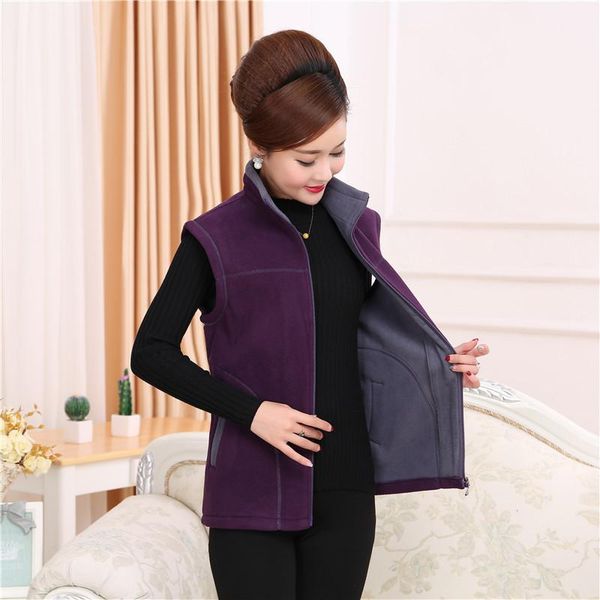 women's vests 2021 autumn vest middle-aged women plus size warm fleece womens standing collar coat female 5x rh81, Black;white
women's vests 2021 autumn vest middle-aged women plus size warm fleece womens standing collar coat female 5x rh81, Black;white