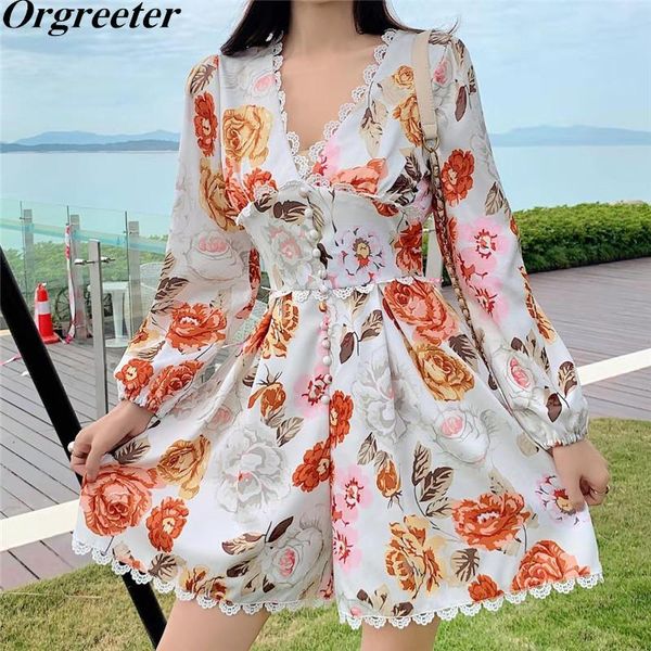 women's jumpsuits & rompers flower print lace trim long lantern sleeve women playsuits high waist ruched wide leg short ladies holiday, Black;white
women's jumpsuits & rompers flower print lace trim long lantern sleeve women playsuits high waist ruched wide leg short ladies holiday, Black;white