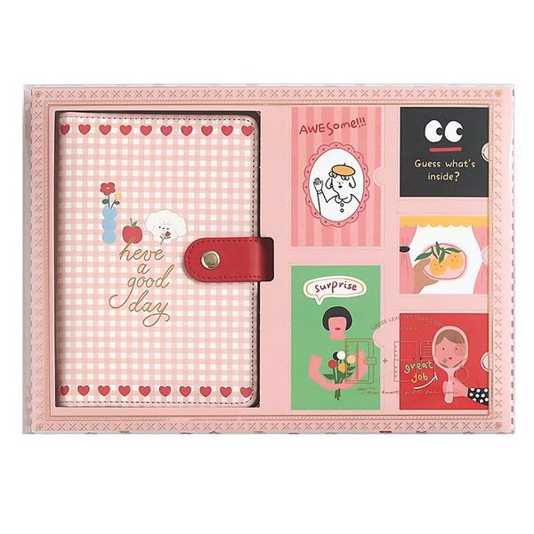 notepads loose leaf notebook set ins cute girl personal diary sticker washi tape planner, Purple;pink
notepads loose leaf notebook set ins cute girl personal diary sticker washi tape planner, Purple;pink