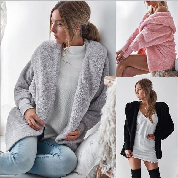women's trench coats u-swear 2021 faux fur coat women fluffy warm outwear plush hooded hairy winter pink loose cardigan pure color, Tan;black
women's trench coats u-swear 2021 faux fur coat women fluffy warm outwear plush hooded hairy winter pink loose cardigan pure color, Tan;black