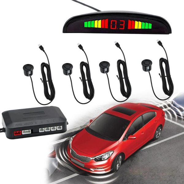 car auto parktronic led parking sensor radar reverse backup monitor detector system kits with 4 sensors rear view cameras&
car auto parktronic led parking sensor radar reverse backup monitor detector system kits with 4 sensors rear view cameras&