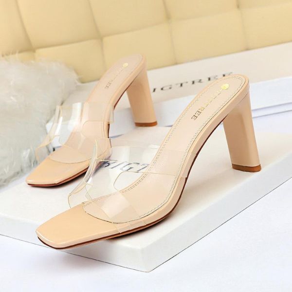 korean version of the summer thick-heeled sandals and slippers women's daily transparent hollow open-toed high-heeled, Black
korean version of the summer thick-heeled sandals and slippers women's daily transparent hollow open-toed high-heeled, Black