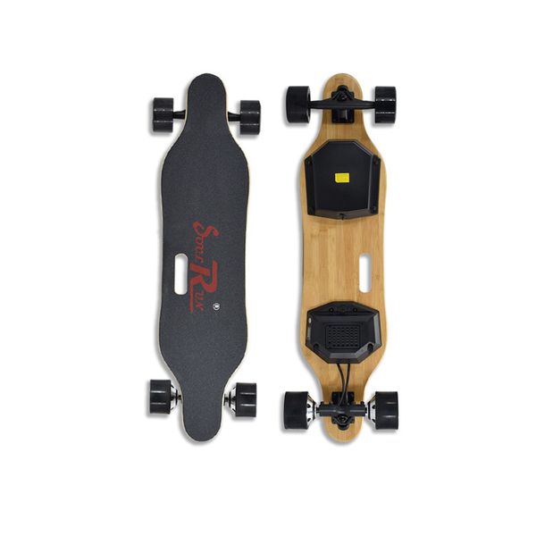spadger x6 electric skateboard double 300w motor max 35km/h with remote control - black
spadger x6 electric skateboard double 300w motor max 35km/h with remote control - black
