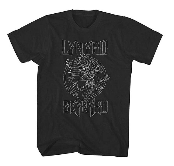 official lynyrd skynyrd t shirt eagle guitar 73 black classic rock merch unisex, White;black
official lynyrd skynyrd t shirt eagle guitar 73 black classic rock merch unisex, White;black