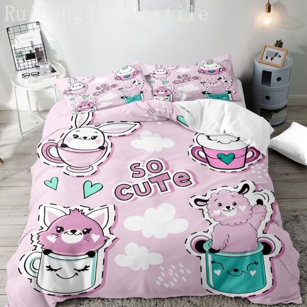 animals duvet cover set modern fashion bear custom printed home textile size cartoon superfine fiber bedding sets
animals duvet cover set modern fashion bear custom printed home textile size cartoon superfine fiber bedding sets