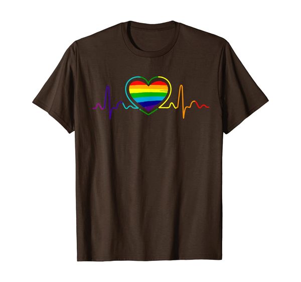 lgbt heartbeat rainbow for pride day 2019 gift t-shirt, White;black
lgbt heartbeat rainbow for pride day 2019 gift t-shirt, White;black