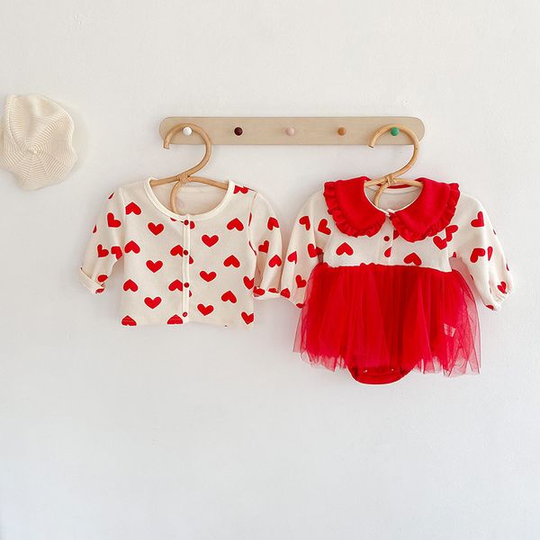 baby girl clothes princess newborn kids long sleeve heart pattern tutu bodysuit dress jacket 2pcs valentinas gift clothing set, White
baby girl clothes princess newborn kids long sleeve heart pattern tutu bodysuit dress jacket 2pcs valentinas gift clothing set, White