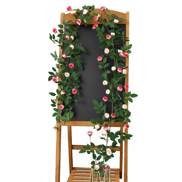 decorative flowers & wreaths romantic pastoral style simulation rose rattan hanging type artificial flower vine for wedding party coffee sho 
decorative flowers & wreaths romantic pastoral style simulation rose rattan hanging type artificial flower vine for wedding party coffee sho