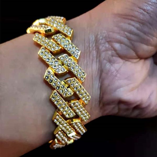 chains 20mm hip hop cuban link chain necklace pave setting rhinestone iced out bling rhombus curb fashion jewelry gifts for man, Silver
chains 20mm hip hop cuban link chain necklace pave setting rhinestone iced out bling rhombus curb fashion jewelry gifts for man, Silver