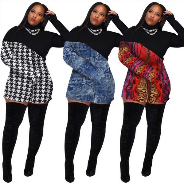 color printed women bodycon nini dress style 2021 winter turtleneck long sleeve female vintage patchwork coats dresses casual, Black;gray
color printed women bodycon nini dress style 2021 winter turtleneck long sleeve female vintage patchwork coats dresses casual, Black;gray