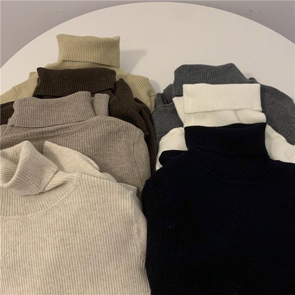 autumn winter women's all-match high neck slim casual bottoming comfortable sweater sweaters, White;black
autumn winter women's all-match high neck slim casual bottoming comfortable sweater sweaters, White;black