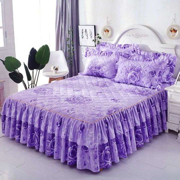 korean double side cotton clip single bed skirt three piece bedspread pillow case, White
korean double side cotton clip single bed skirt three piece bedspread pillow case, White