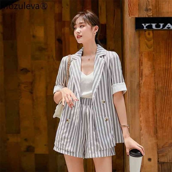 fashion double-breasted striped women short turn-down neck jacket blazer & shorts female pant suits summer 210416, White
fashion double-breasted striped women short turn-down neck jacket blazer & shorts female pant suits summer 210416, White