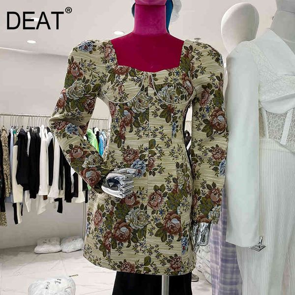 temperament slim mini dress bubble sleeve spring long-sleeved floral print women's dresses clothing 7y0001 210421, Black;gray
temperament slim mini dress bubble sleeve spring long-sleeved floral print women's dresses clothing 7y0001 210421, Black;gray