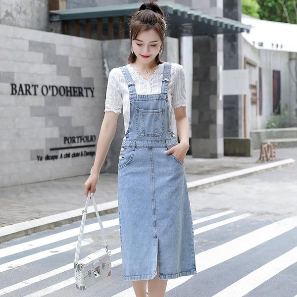 casual dresses denim overall dress women 2021 summer korean edition high waist spaghetti strap slim fit a line jeans sundress, Black;gray
casual dresses denim overall dress women 2021 summer korean edition high waist spaghetti strap slim fit a line jeans sundress, Black;gray