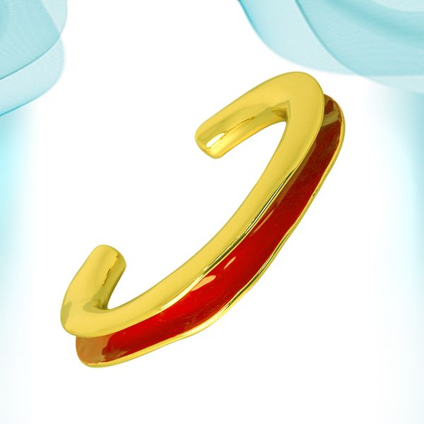 stylish gold color brass bangle cool style exaggerated oil drop c shaped copper cuff bracelets glossy paired for couples fashion designer pe, Black
stylish gold color brass bangle cool style exaggerated oil drop c shaped copper cuff bracelets glossy paired for couples fashion designer pe, Black