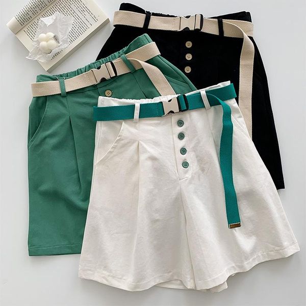 women's shorts harajuku style cotton short women casual high waist thin wide leg trouser femme white black green fashion bottoms
women's shorts harajuku style cotton short women casual high waist thin wide leg trouser femme white black green fashion bottoms