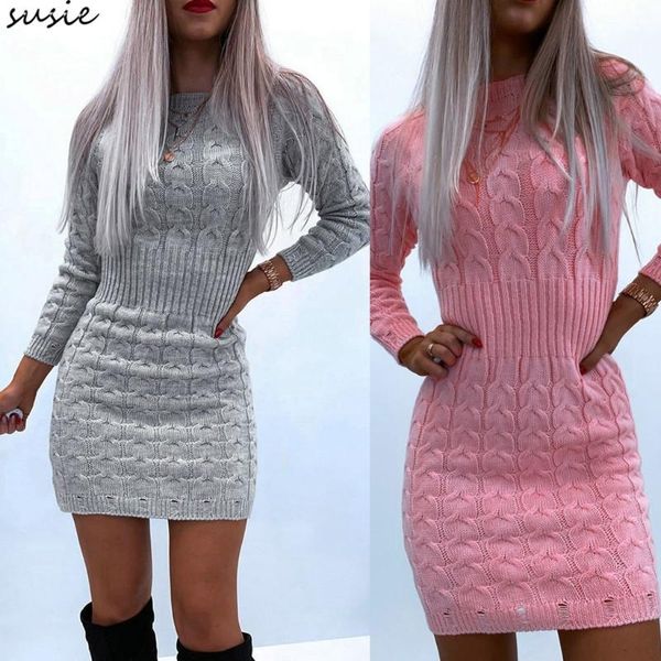 women long sleeve o-neck cable knit empire waist bodycon mini sweater dress x7ya casual dresses, Black;gray
women long sleeve o-neck cable knit empire waist bodycon mini sweater dress x7ya casual dresses, Black;gray