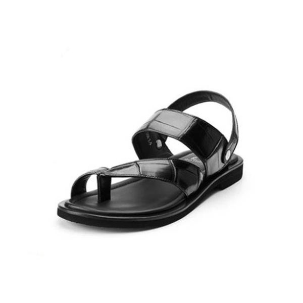 slippers gete summer thailand crocodile leather sandals men breathable leisure real, Black
slippers gete summer thailand crocodile leather sandals men breathable leisure real, Black