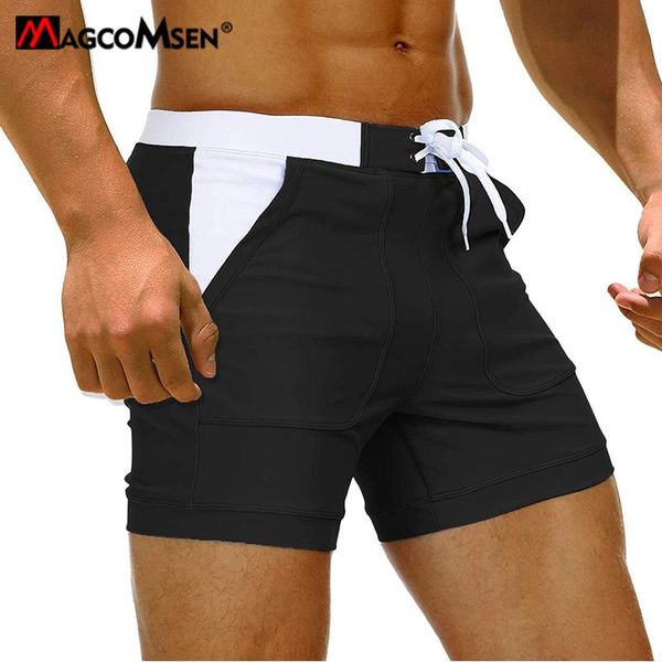 men's shorts magcomsen summer swimwear men 2021 swimming trunks beach board quick dry swim boxer briefs with pocket short pants, White;black
men's shorts magcomsen summer swimwear men 2021 swimming trunks beach board quick dry swim boxer briefs with pocket short pants, White;black