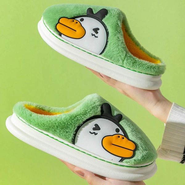 slippers winter warm women men cartoon duck furry thick sole non-slip plush shoes couples boys girls home bedroom fur slides, Black
slippers winter warm women men cartoon duck furry thick sole non-slip plush shoes couples boys girls home bedroom fur slides, Black