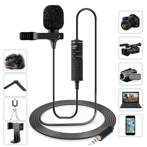 microphones 3.5mm professional recording noise reduction microphone condenser lavalier suitable for smart phone / dslr pc
microphones 3.5mm professional recording noise reduction microphone condenser lavalier suitable for smart phone / dslr pc