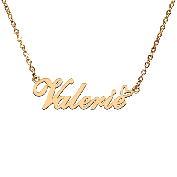 charms god with love heart personalized character necklace name valerie for friend jewelry gift, Bronze;silver
charms god with love heart personalized character necklace name valerie for friend jewelry gift, Bronze;silver