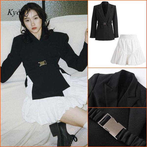 fashion brand 2-piece set loose suit coat + high waist skirt women temperament long sleeve suiting outwear casual bud skirts two piece dress, White
fashion brand 2-piece set loose suit coat + high waist skirt women temperament long sleeve suiting outwear casual bud skirts two piece dress, White