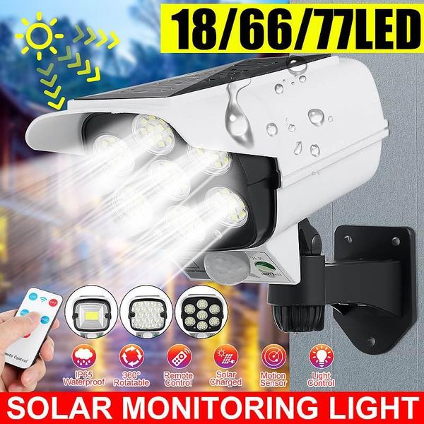 cameras remote control solar street light monitoring lamp fake camera body induction wall outdoor burglar proof & waterproof ip65
cameras remote control solar street light monitoring lamp fake camera body induction wall outdoor burglar proof & waterproof ip65