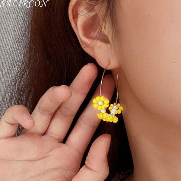 hoop & huggie korean fashion daisy earrings 2021 trend colorful small flower for women geometric circle brinco jewelry, Golden;silver
hoop & huggie korean fashion daisy earrings 2021 trend colorful small flower for women geometric circle brinco jewelry, Golden;silver