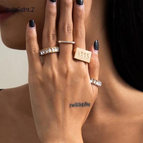 cluster rings ingesight.z 4pcs/set luxury rhinestone crystal knuckle finger punk geometric square carved number for women jewelry, Golden;silver
cluster rings ingesight.z 4pcs/set luxury rhinestone crystal knuckle finger punk geometric square carved number for women jewelry, Golden;silver