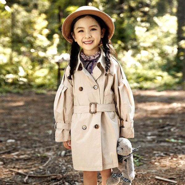 coat girl windbreaker spring and autumn children's clothing long section little, Blue;gray
coat girl windbreaker spring and autumn children's clothing long section little, Blue;gray